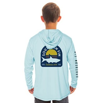 Southern Fin Apparel Kids Fishing Hoodie Shirt