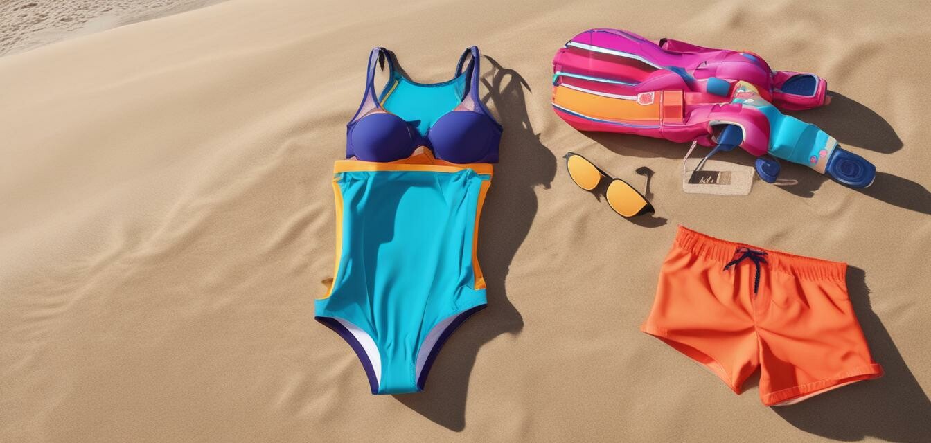 UV protective swimwear on the beach