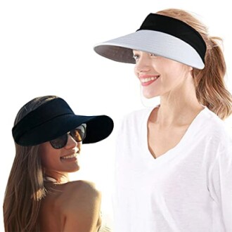 2PCS Wide Brim Sun Visor Hat